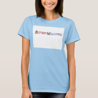 Autism Välkommen sport Shirt T