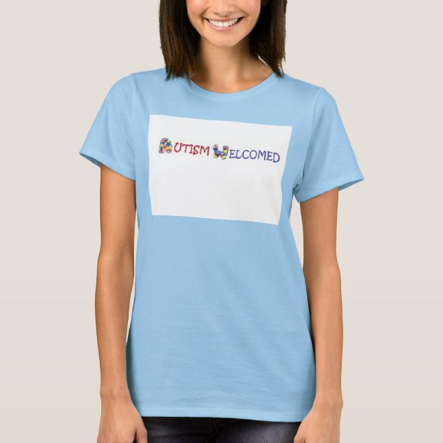 Autism Välkommen sport Shirt T Shirt (Framsida)