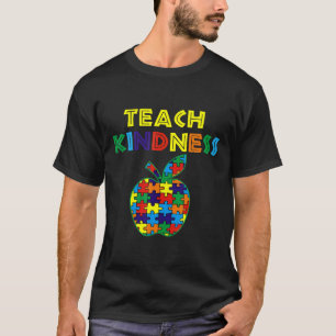 Autism-Vänlighet Äpple Pussel Autism Lärare Gåva T Shirt
