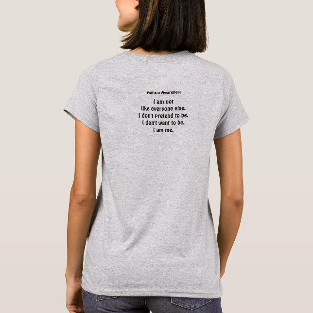 Autism Var mig T-Shirt (Baksida)
