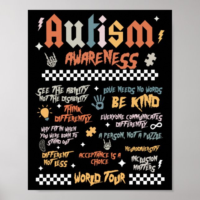 Autism Världsturné  Poster (Framsidan)