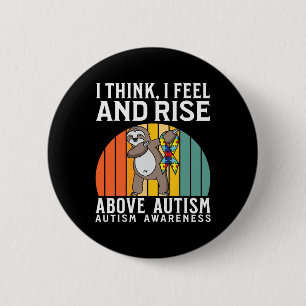 Autism Warrior Barn Pussel Stöd Autism Medvetenhet Knapp