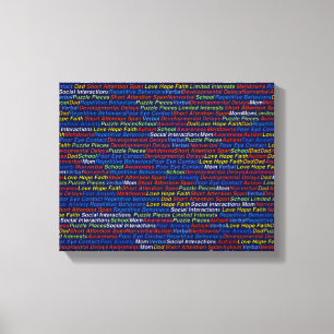 Autism Wrapped Canvas (glans)