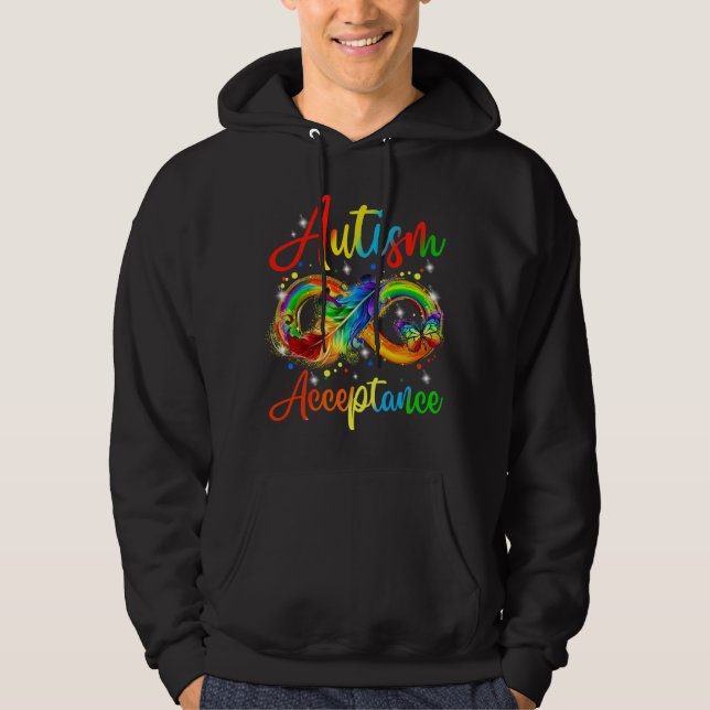 autismacceptans hoodie (Framsida)