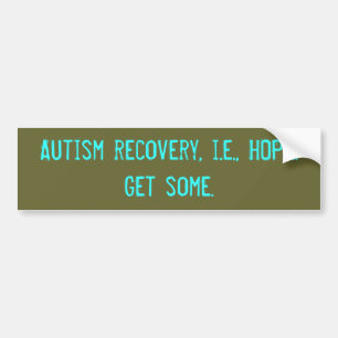 Autismåterställning, dvs., HOPP. Få några Bildekal