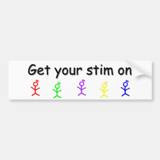 Autismbildekalet "får på din Stim. ", Bildekal