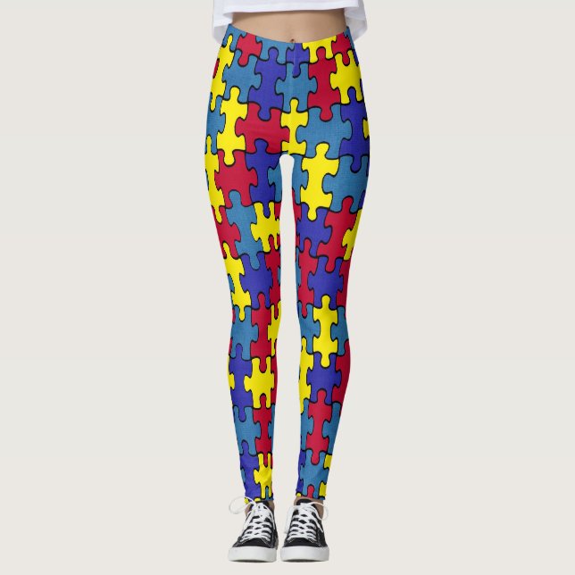 Autismdamasker Leggings (Framsida)