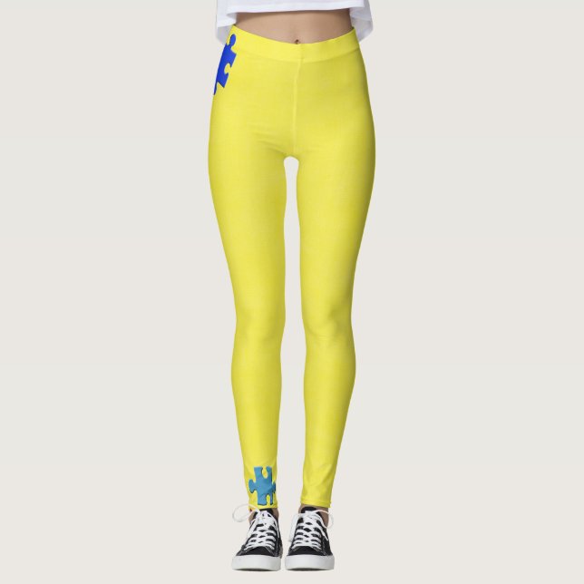 Autismdamasker Leggings (Framsida)
