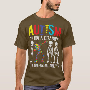 AutismDet är en annan förmåga att doppa Skeleton P T Shirt