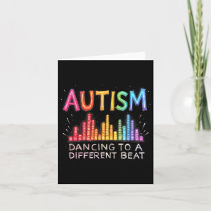 Autismens medvetandegörande Månad Autism som dansa Kort