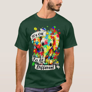 Autismens medvetandegrad Godkännande Elephant - de T Shirt