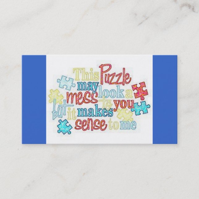 Autismfaktumvisitkort Visitkort (Framsida)