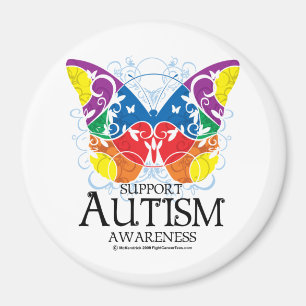 Autismfjäril Magnet