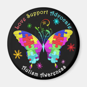 Autismfjäril Magnet