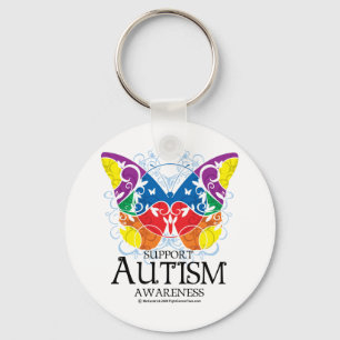 Autismfjäril Nyckelring