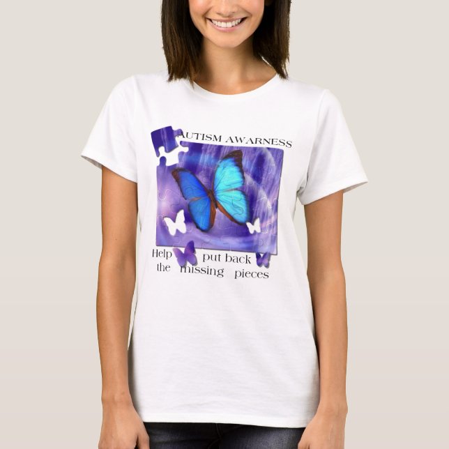 Autismfjärilspussel Tee (Framsida)