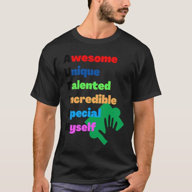 Autismförkortning T Shirt (Framsida)