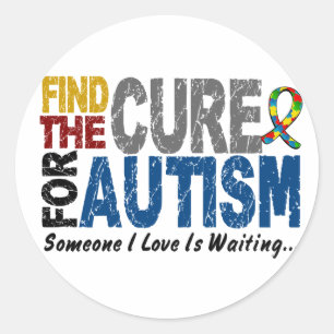 AUTISMfynd boten 1 Runt Klistermärke