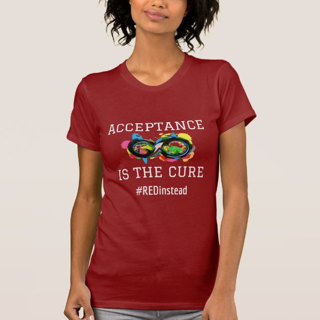 Autismgodtagande Tee (Framsida)