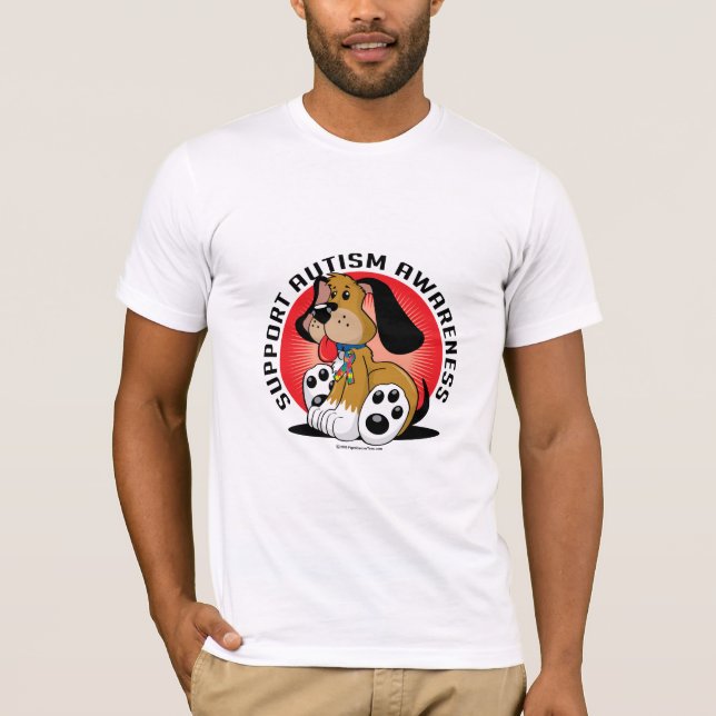 Autismhund T-shirt (Framsida)
