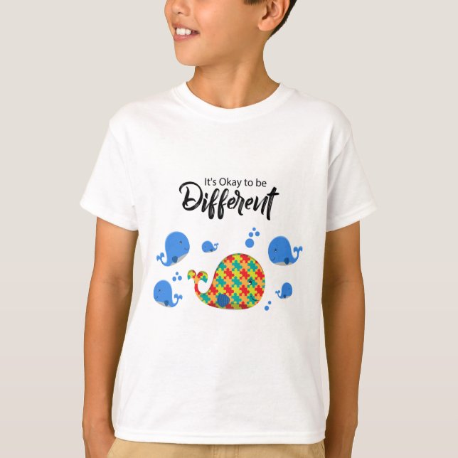 Autismisk medvetenhet citerad vackert t shirt (Framsida)
