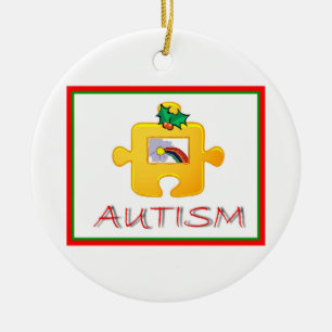 Autismjulprydnad Julgransprydnad Keramik