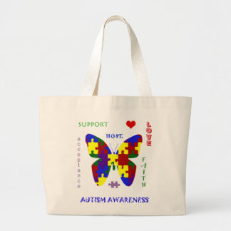 Autismkärlek och servicetoto jumbo tygkasse