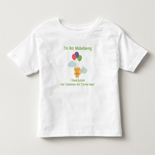 Autismkatt Tee Shirt (Framsida)