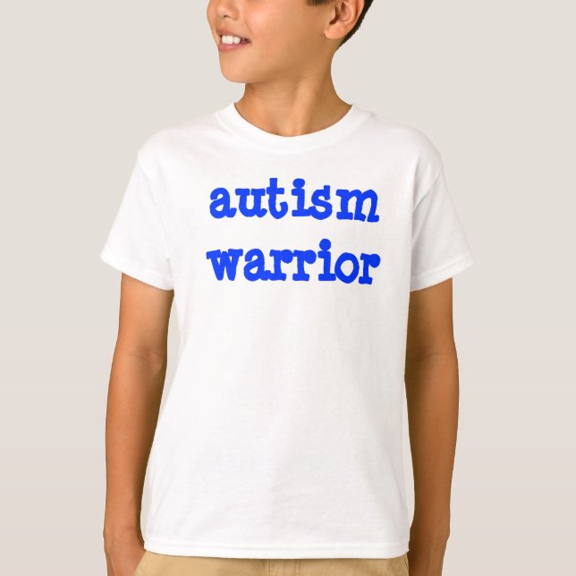 Autismkrigareunge T Shirt (Framsida)