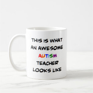 autismlärare, fantastisk kaffemugg
