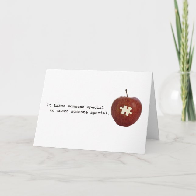 Autismlärare Kort (Framsida)