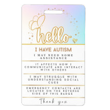 Autismlarm Autistiskt ID-kort