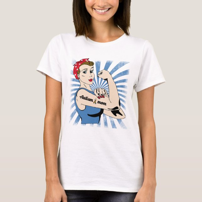 Autismmamma - T-skjorta T Shirt (Framsida)