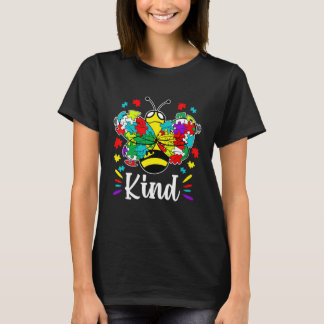 Autismmedvetande Bi Snäll Var Snäll Pussel Kvinnor T Shirt