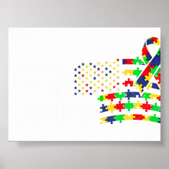 Autismmedvetande Grandp Poster (Framsidan)