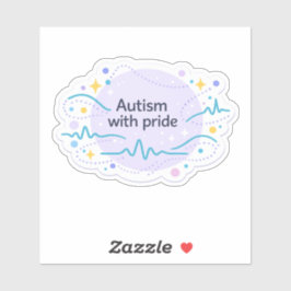 Autismmedvetande | Med stolthet vinyldekal Klistermärken