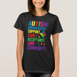Autismmedvetandedagen Autism Barnstöd Omsorg A T Shirt