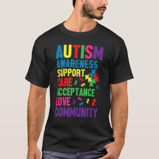 Autismmedvetandedagen Autism Barnstöd Vård A T Shirt
