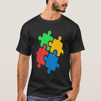 Autismmedvetandemånadens Pussel Autistisk Stolthet T Shirt