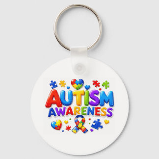 Autismmedvetandenyckelring Nyckelring