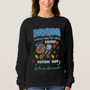 Autismmedveten mamma mors kärlek stolt Autismmamma T Shirt