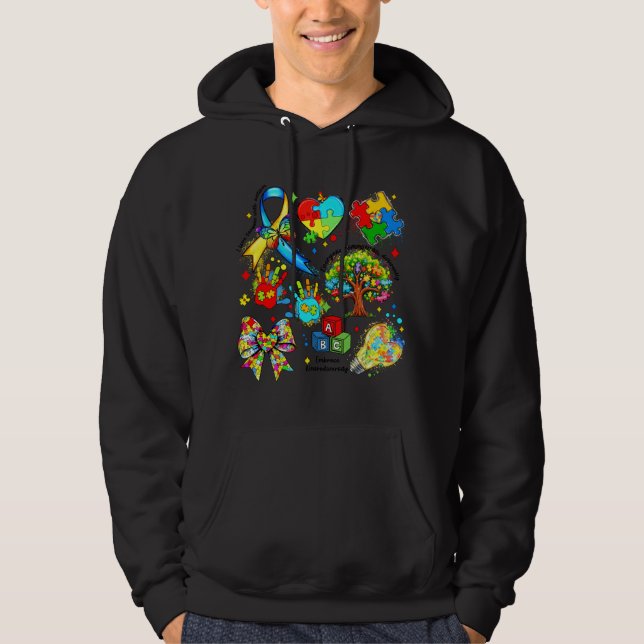 autismmedvetenhet 11-0 hoodie (Framsida)