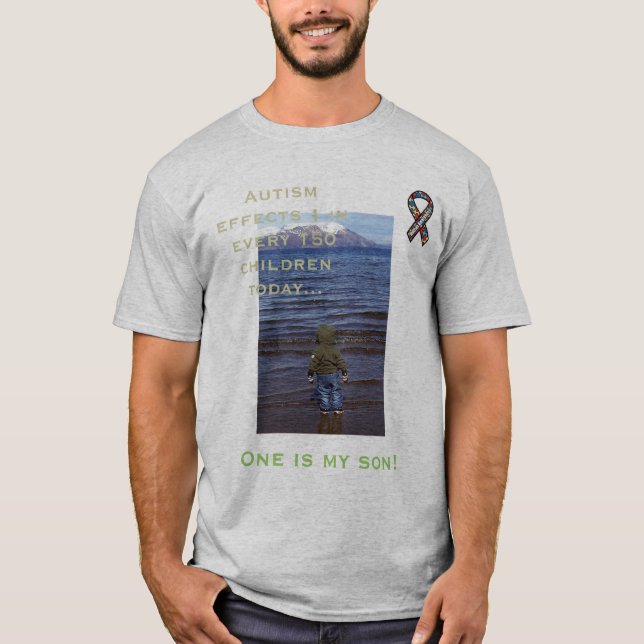 Autismmedvetenhet, 1 i 150… behar hjälp! t-shirt (Framsida)