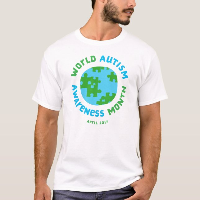Autismmedvetenhet 2017! t shirt (Framsida)