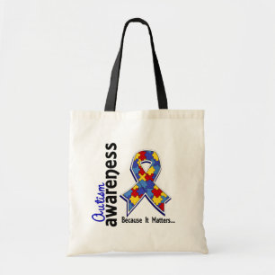 Autismmedvetenhet 5 tygkasse