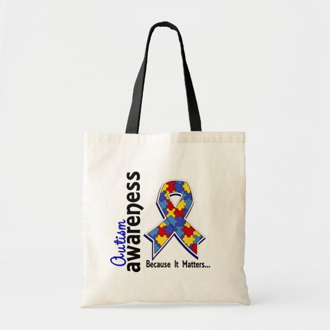 Autismmedvetenhet 5 tygkasse (Framsidan)