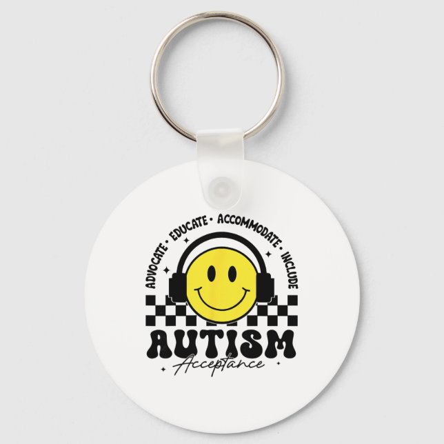 Autismmedvetenhet Acceptans Specialpedagogik Lärar Nyckelring (Framsida)