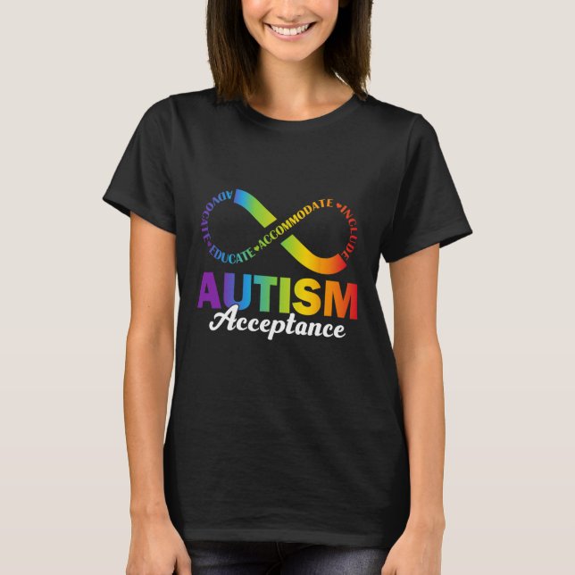 Autismmedvetenhet Acceptans Tröja Oändlighetssymbo (Framsida)