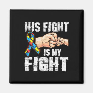 Autismmedvetenhet Autism Mamma Pappa Hans kamp är Magnet