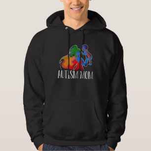 Autismmedvetenhet Autismstöd Mor som aldrig ger u Hoodie